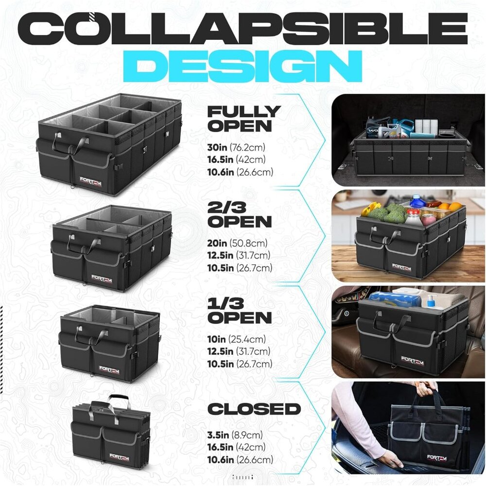 Trunk Organizer For SUV Car Trunk Organizer, Foldable Storage, Car Accessories f - Picture 6 of 7